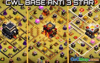 town hall 11, trophy/war base layout #36222