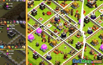 town hall 11, trophy/war base layout #37898