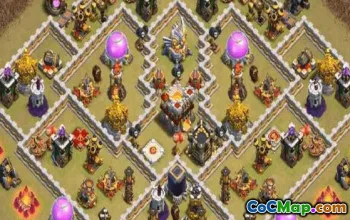 town hall 11, trophy/war base layout #38733
