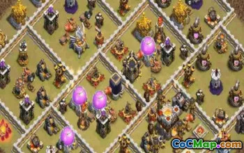 town hall 11, trophy/war base layout #38737