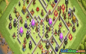 town hall 11, trophy/war base layout #38932