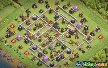 town hall 11, trophy/war base layout #38988