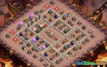 town hall 11, trophy/war base layout #39996