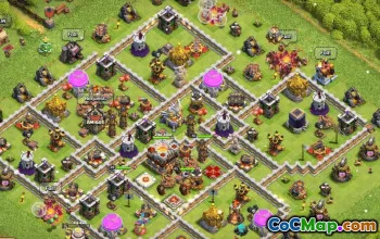 town hall 11, trophy/war base layout #40616