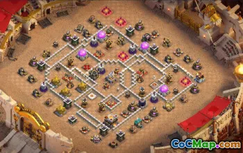 town hall 11, trophy/war base layout #40907