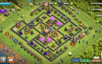 town hall 11, trophy/war base layout #41242