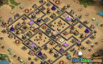 town hall 11, trophy/war base layout #41356