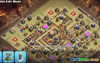 town hall 11, trophy/war base layout #43145