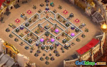 town hall 11, trophy/war base layout #46027