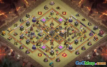 Top TH11 Base Layout Copy & Map #49905