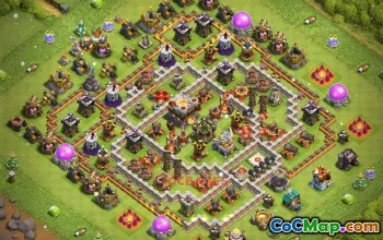 TH11 War Base Design | Clash of Clans by ThunderHorse #19314