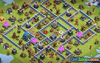 TH12基本布局：COC市政厅12地图和设计＃11430