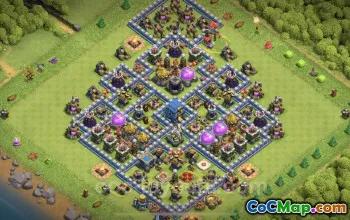 TH12 Farming Base: Anti 2 Stars & Anti Air - Clash of Clans #20862