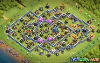 TH12 Farming Base Link - Anti 3 Stars Design for COC 2024 #20521