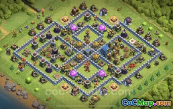 TH12 Farming Base Link - Anti 3 Stars Hybrid Layout #25576