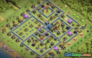 TH12 Farming Base with Link - Anti 3 Stars | Clash of Clans #25561