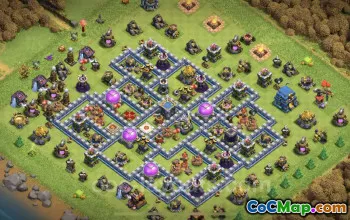 TH12 Farming Base with Link - Clash of Clans Layout #25584