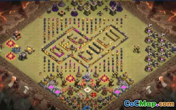 town hall 12, funny/progress base layout #34511