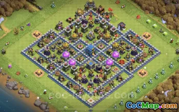 TH12 Hybrid Base Design for Trophy Collecting - COC #20625