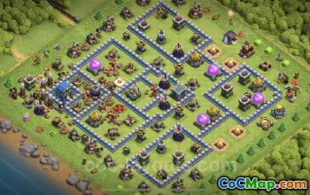 TH12 Max Farming Base - Anti Everything Layout for CoC #25555
