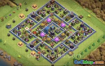 TH12 Max Farming Base Links | Clash of Clans Hybrid Layouts #25582