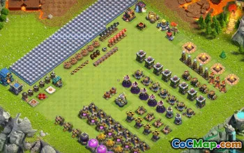 town hall 12, progress base layout #43001