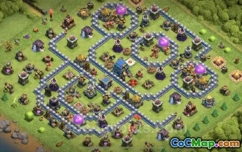 TH12 Trophy Base: Anti-Everything Hybrid for Clash of Clans #20790