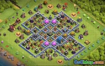 TH12 Trophy Base Copy for Clash of Clans 2025 #20537