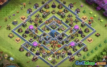 TH12 Trophy Base - Legend League Hybrid | Clash of Clans #25528