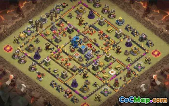 Town Hall 12 Base Layout Copy #34109