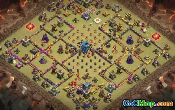 Town Hall 12 Copy Base Layout #34217