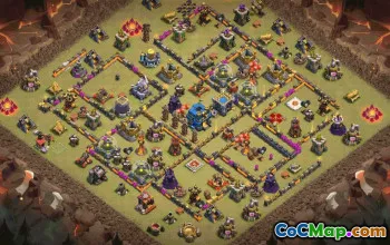 Town Hall 12 Copy Base Layout #34221