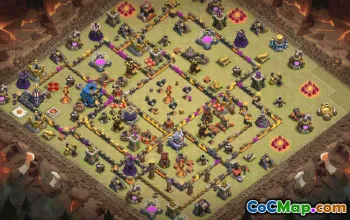 Town Hall 12 Base Layout Copy #34506