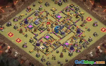 town hall 12, trophy/war base layout #34510