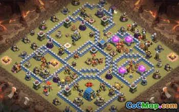 town hall 12, trophy/war base layout #34635