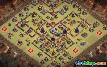 town hall 12, trophy/war base layout #34712
