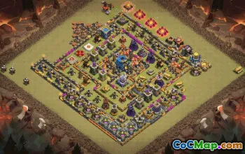 town hall 12, trophy/war base layout #34975