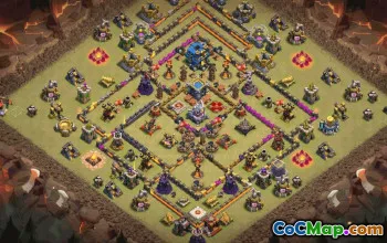 town hall 12, trophy/war base layout #34983
