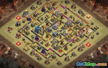 town hall 12, trophy/war base layout #34985