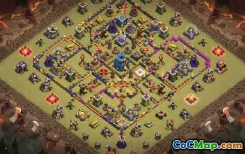 town hall 12, trophy/war base layout #35063