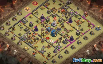 town hall 12, trophy/war base layout #35336