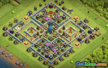 Top Town Hall 12 Base Layouts with Copy Links #36880