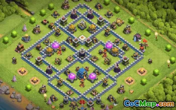 town hall 12, trophy/war base layout #36971