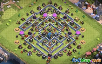 Top Town Hall 12 Base Layout Copy & Link #37570