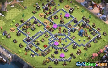 town hall 12, trophy/war base layout #37571