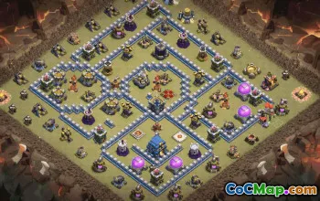 town hall 12, trophy/war base layout #37854