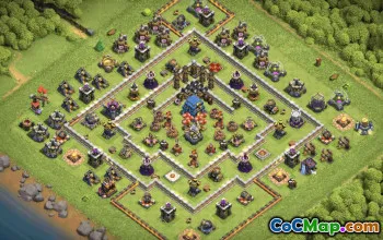 town hall 12, trophy/war base layout #38133