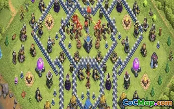 town hall 12, trophy/war base layout #38907