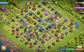 town hall 12, trophy/war base layout #39169