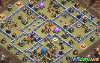 town hall 12, trophy/war base layout #39250